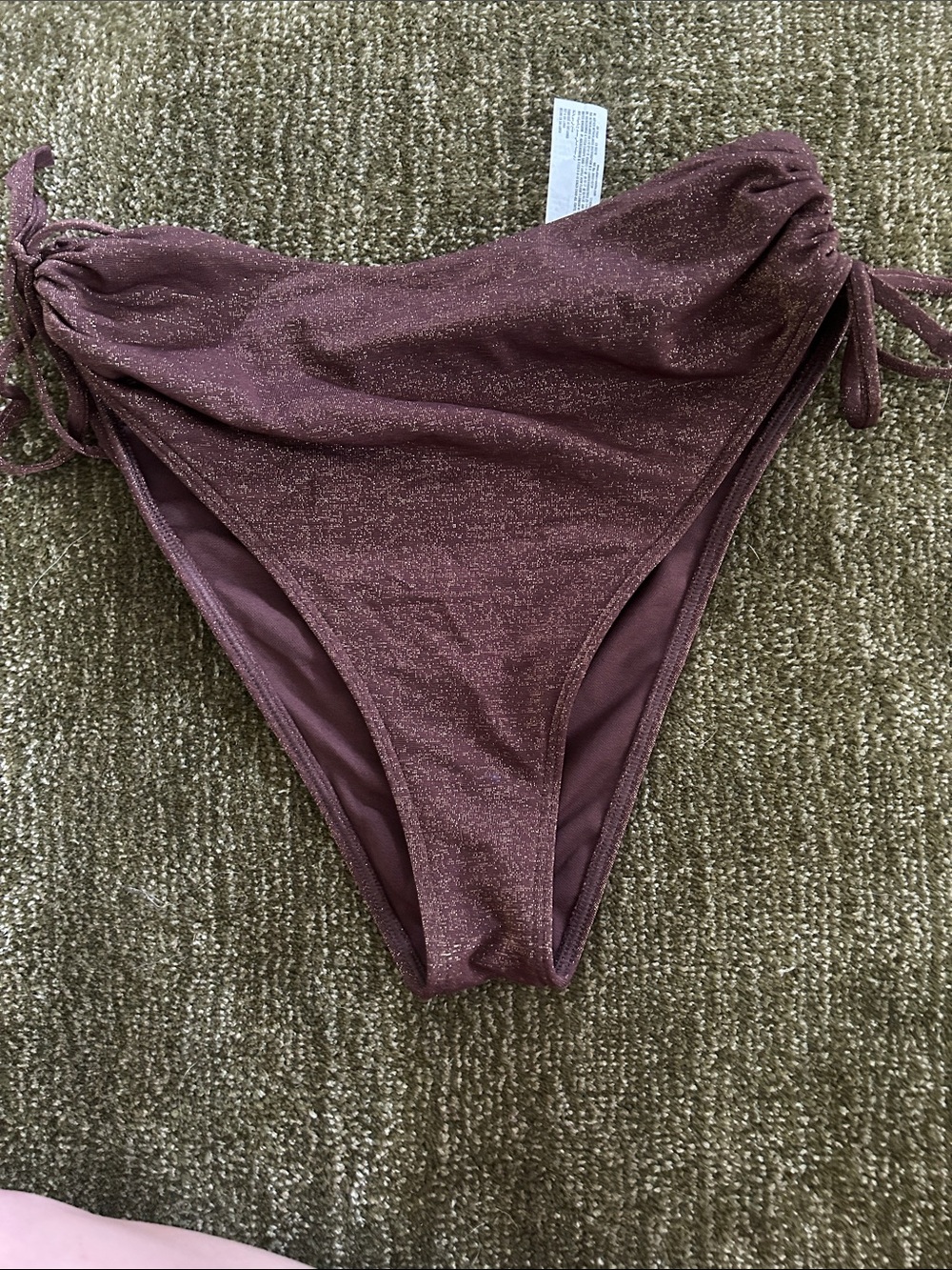 Abercrombie & Fitch Brown Sparkly Bikini Bottoms